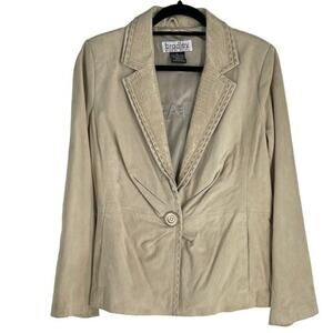 Bradley Bayou suede leather jacket small
